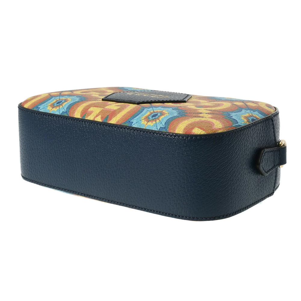 Gucci Kaleidoscope Bag Shoulder GG Blue Leather Yellow - Picture 3 of 9